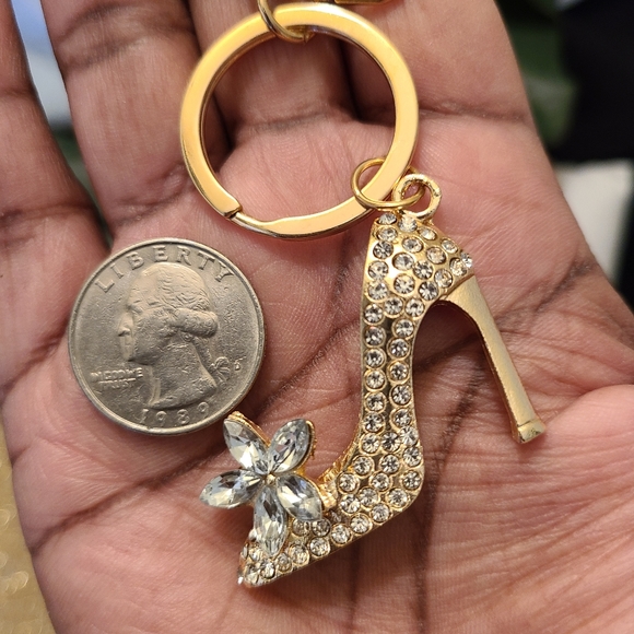 👠High Heel Crystal Rhinestone Keychain Pendant - Picture 9 of 10